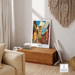 Lucca Travel Print Italy