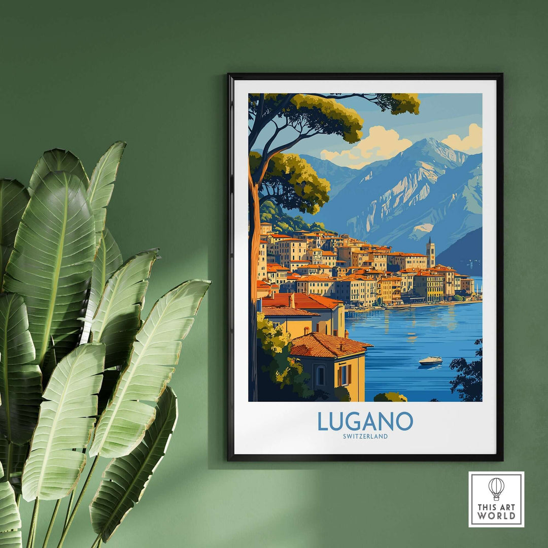 Lugano Travel Poster