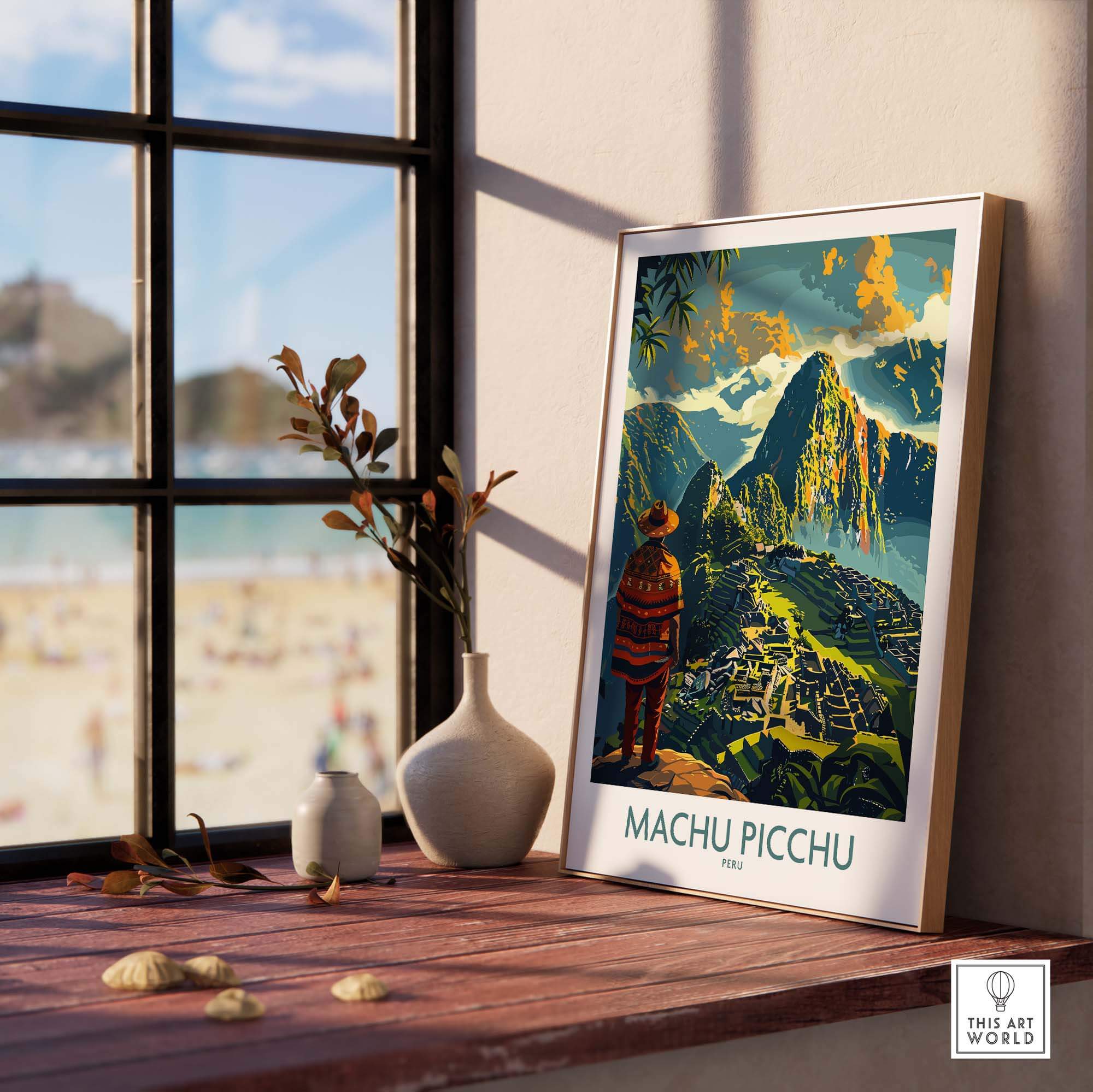 Machu Picchu Travel Poster view our best collection or travel posters and prints - ThisArtWorld