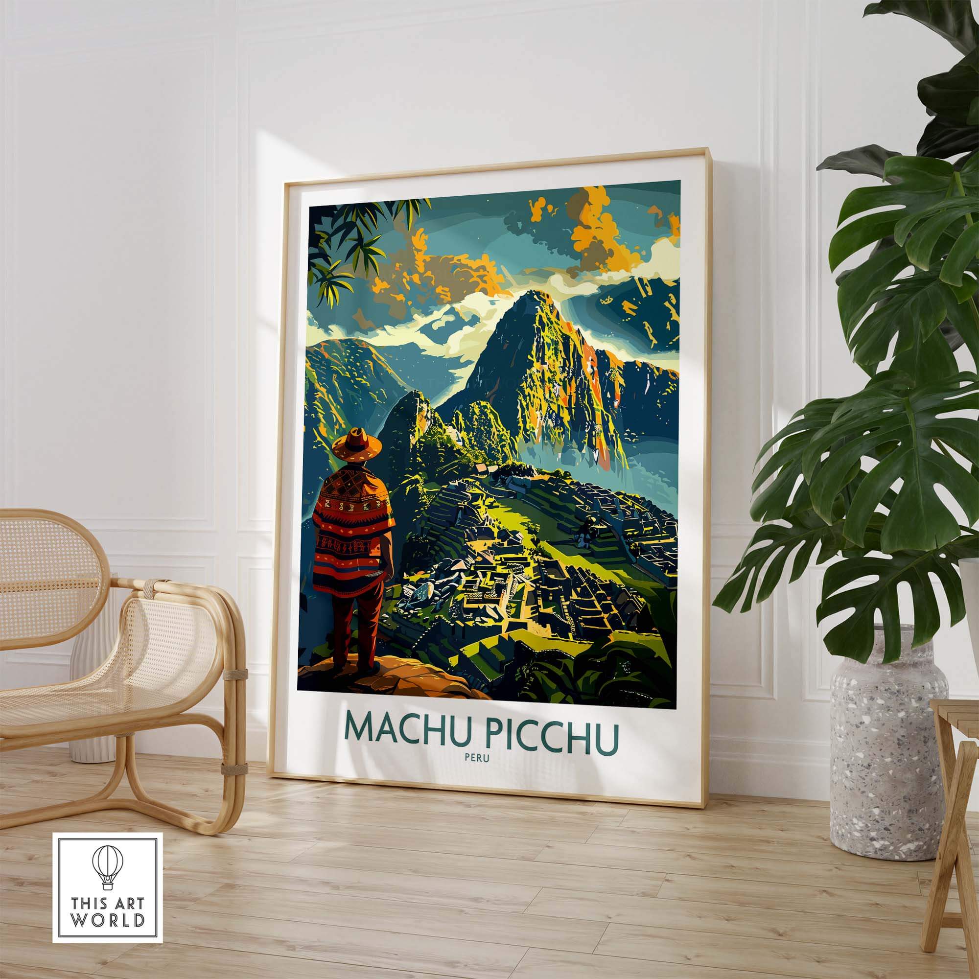 Machu Picchu Travel Poster view our best collection or travel posters and prints - ThisArtWorld