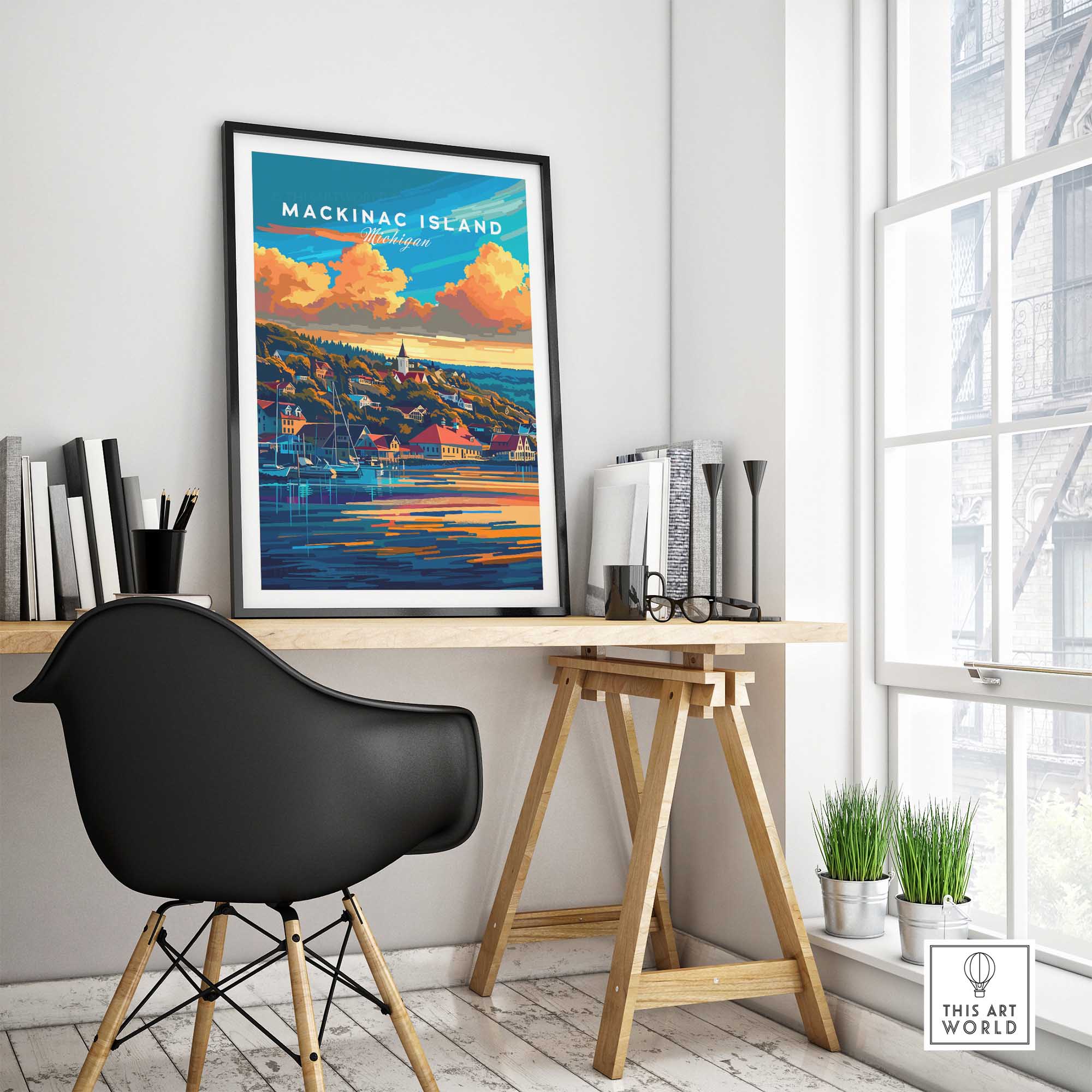 Mackinac Island Poster-This Art World