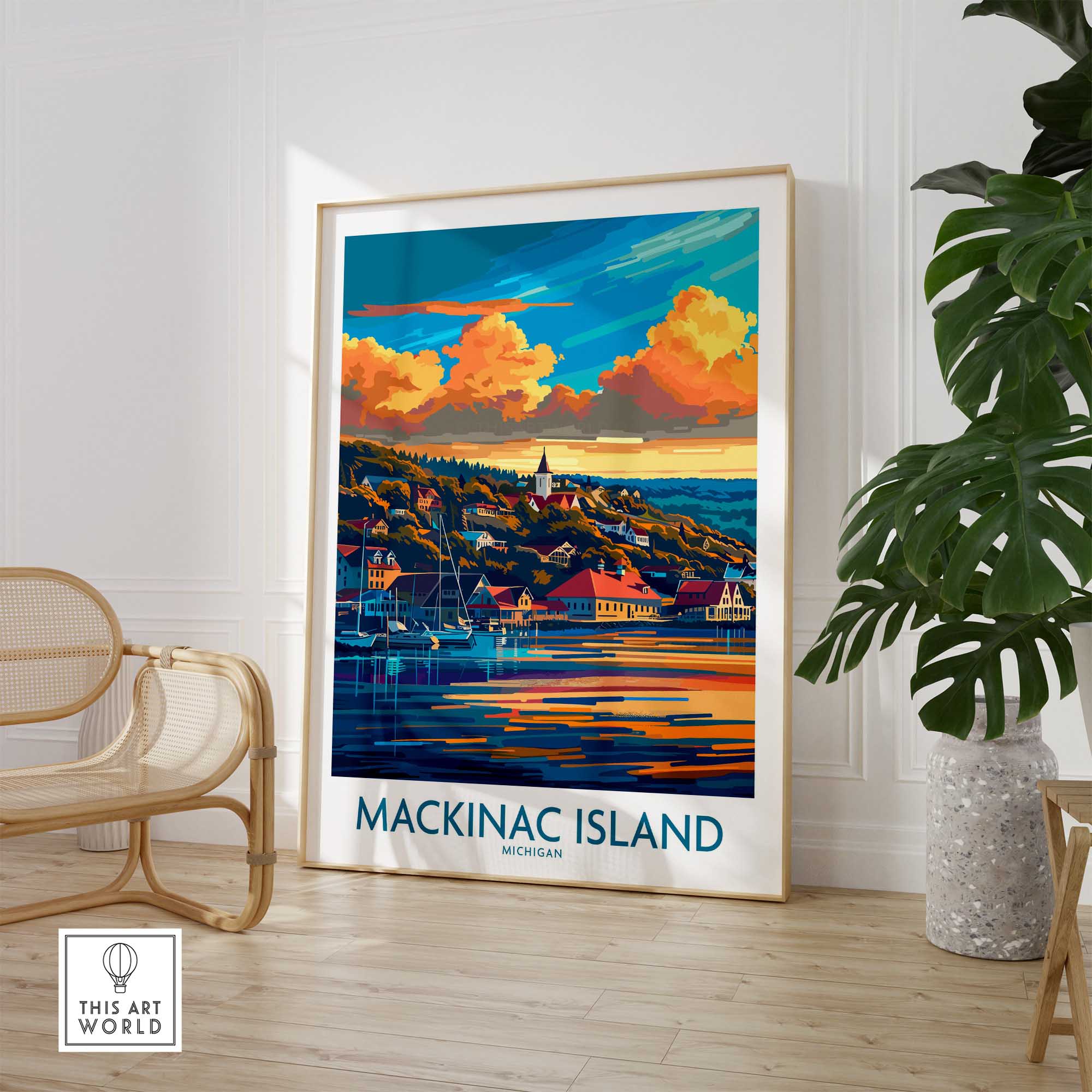 Mackinac Island Travel Poster-This Art World