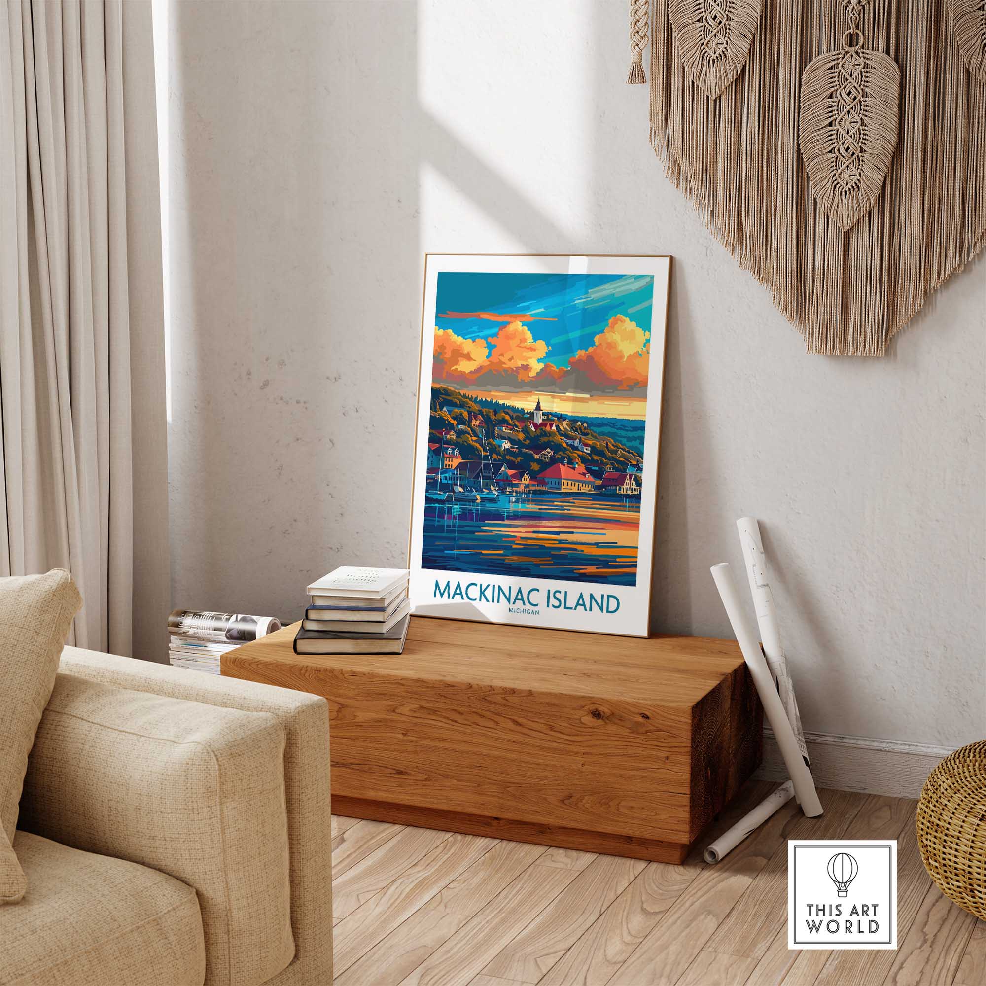 Mackinac Island Travel Poster-This Art World