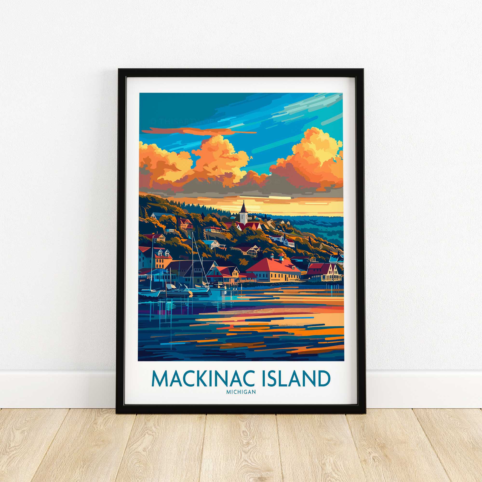Mackinac Island Travel Poster-This Art World