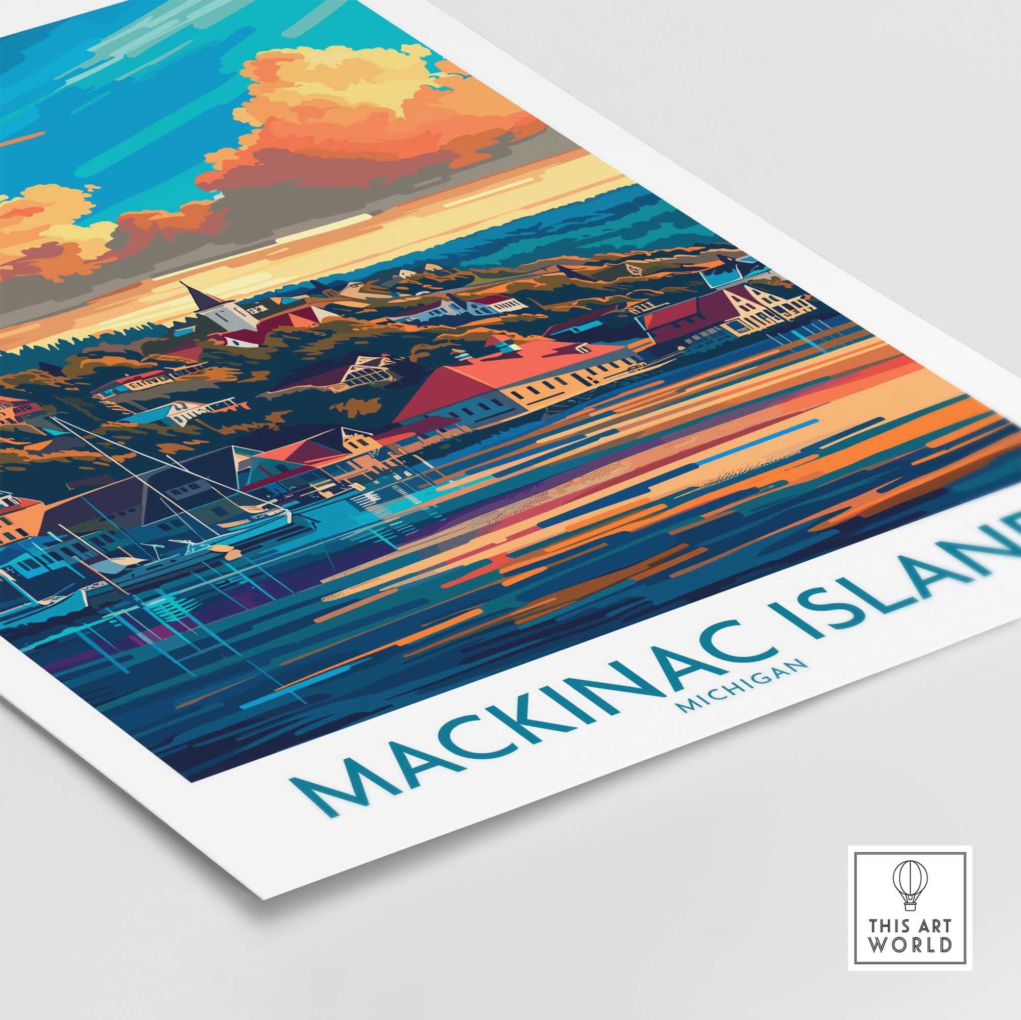 Mackinac Island Travel Poster-This Art World