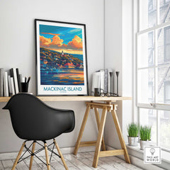 Mackinac Island Travel Poster-This Art World