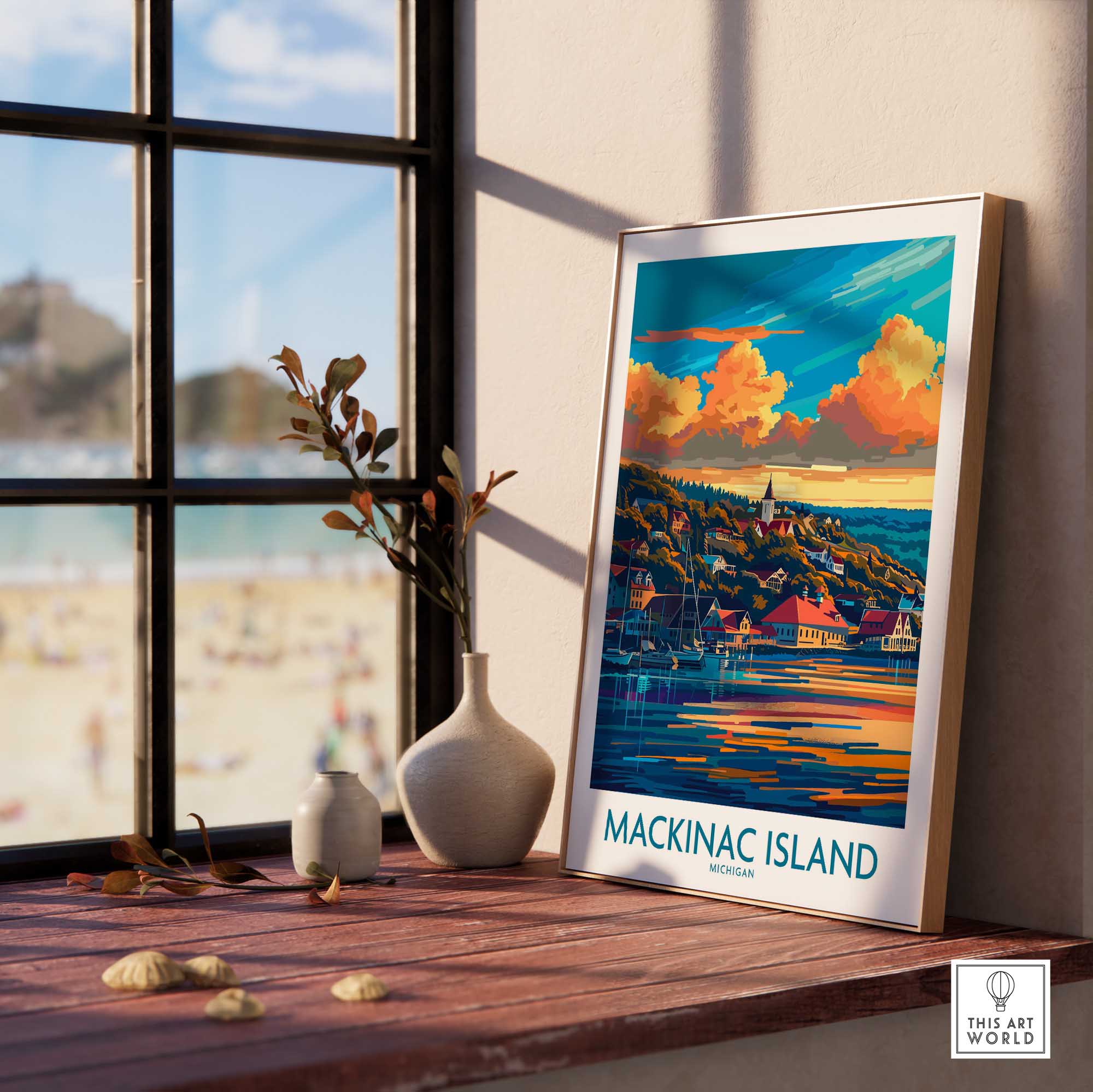 Mackinac Island Travel Poster-This Art World