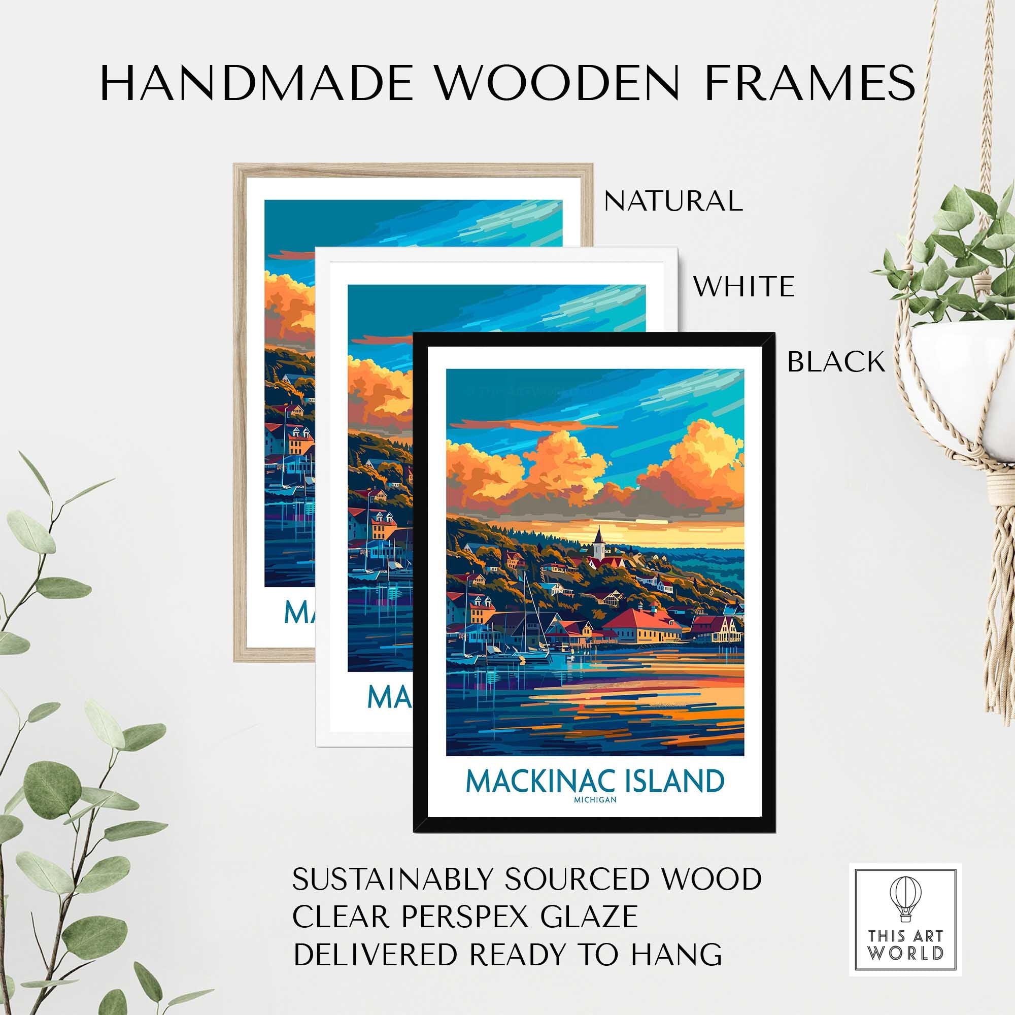 Mackinac Island Travel Poster-This Art World
