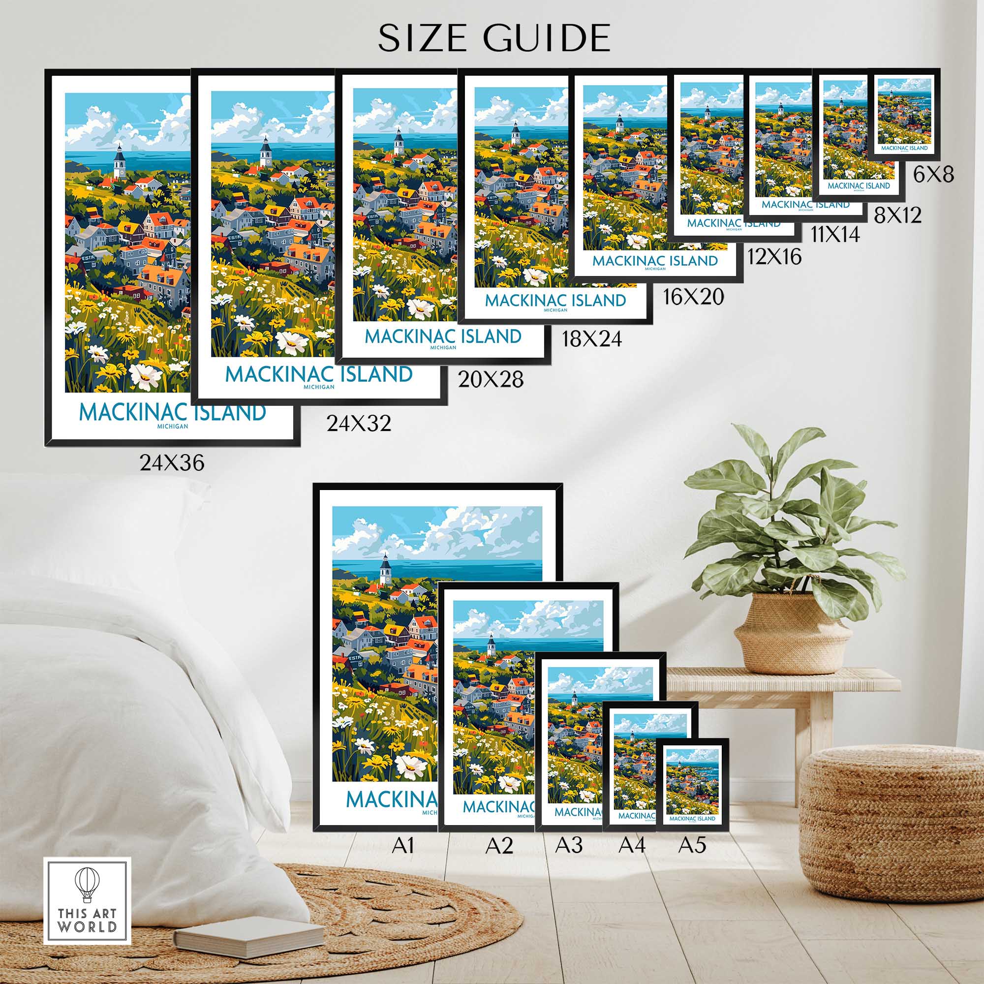 Mackinac Island Travel Print-This Art World