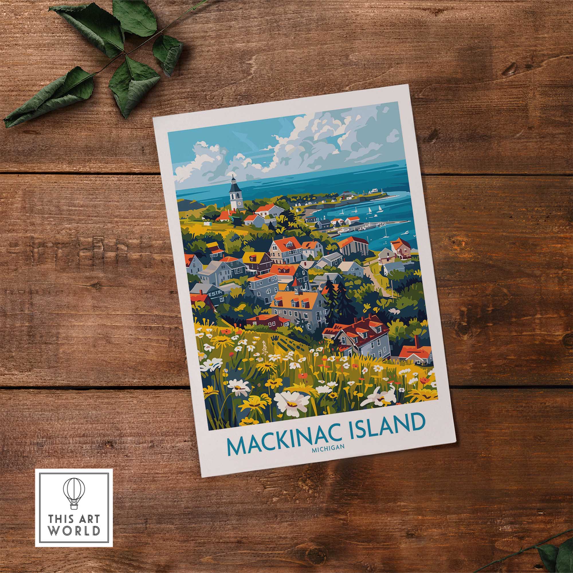 Mackinac Island Travel Print-This Art World
