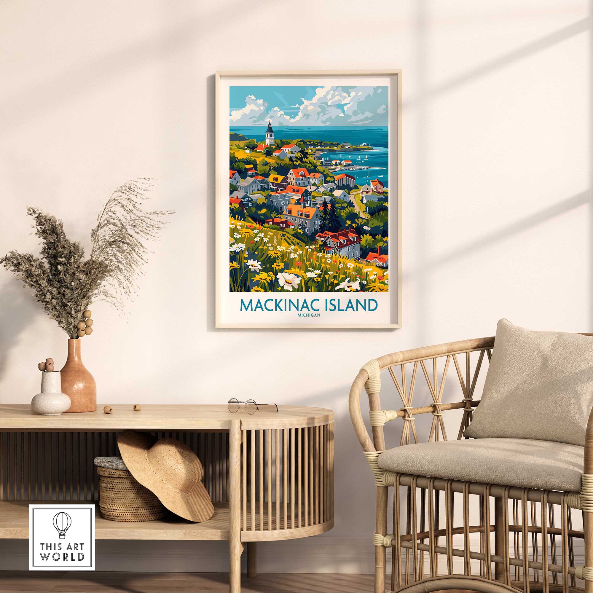 Mackinac Island Travel Print-This Art World