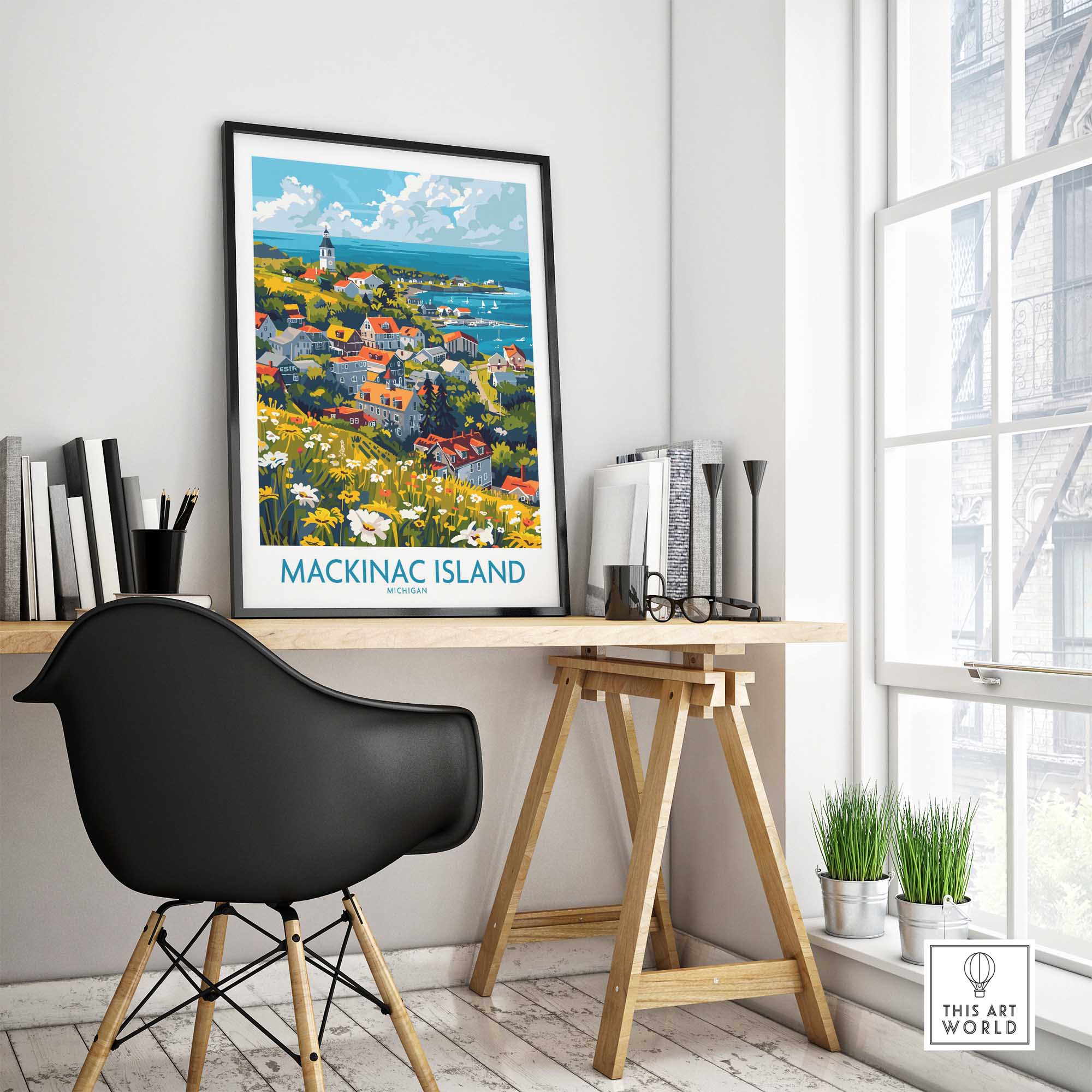 Mackinac Island Travel Print-This Art World