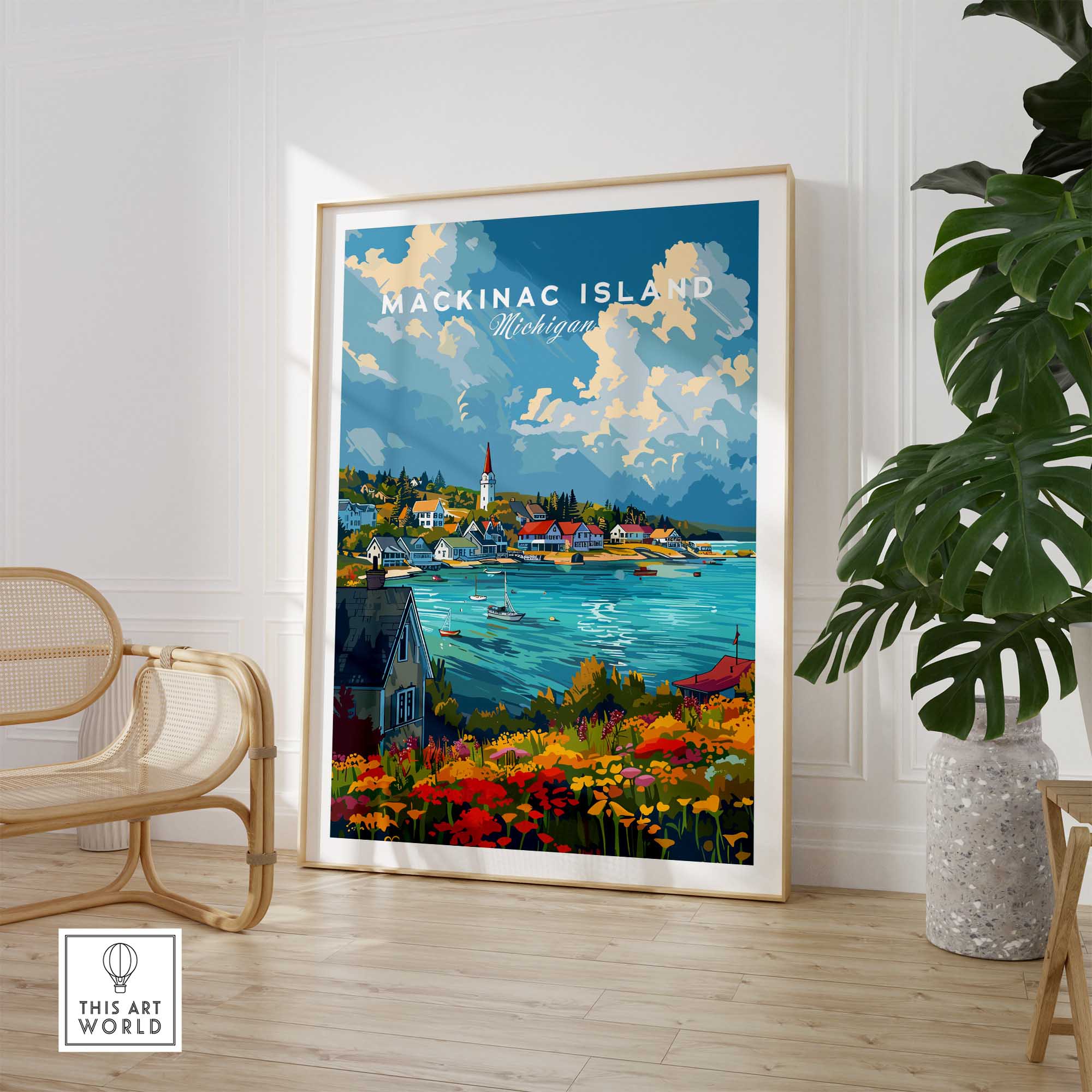 Mackinac Island Wall Art-This Art World