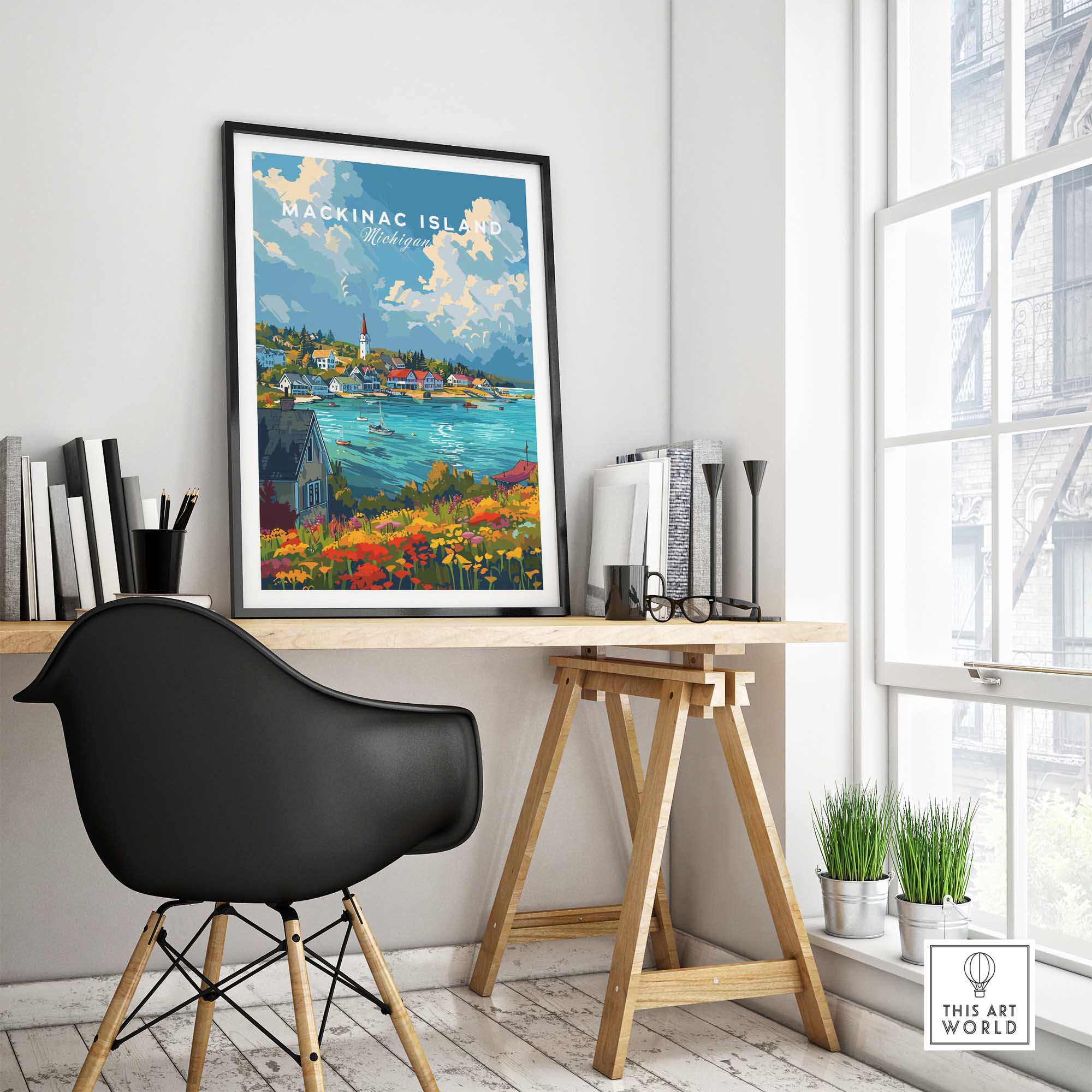 Mackinac Island Wall Art-This Art World