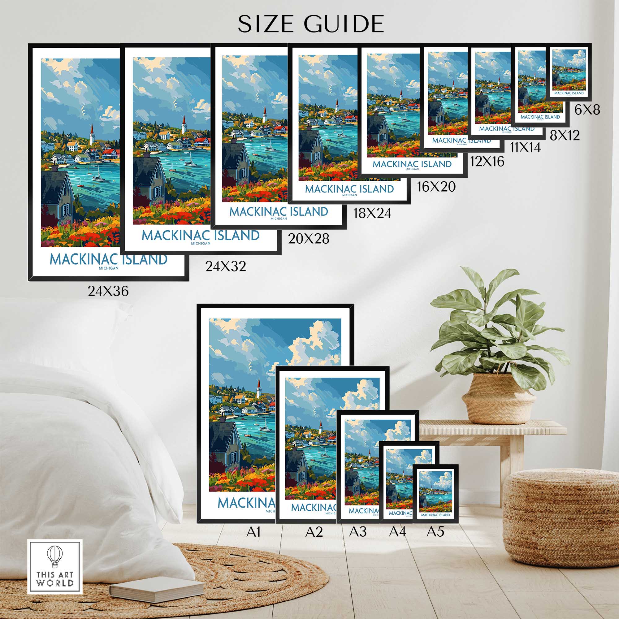 Mackinac Island Wall Art Print-This Art World