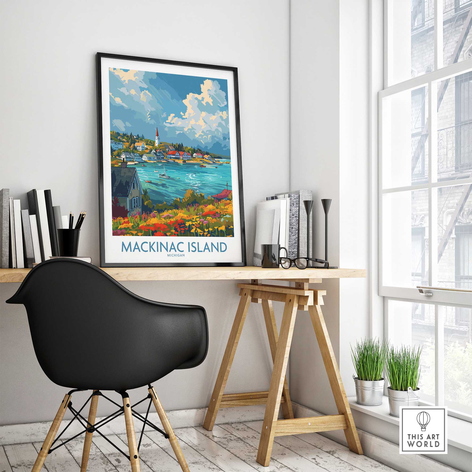 Mackinac Island Wall Art Print-This Art World