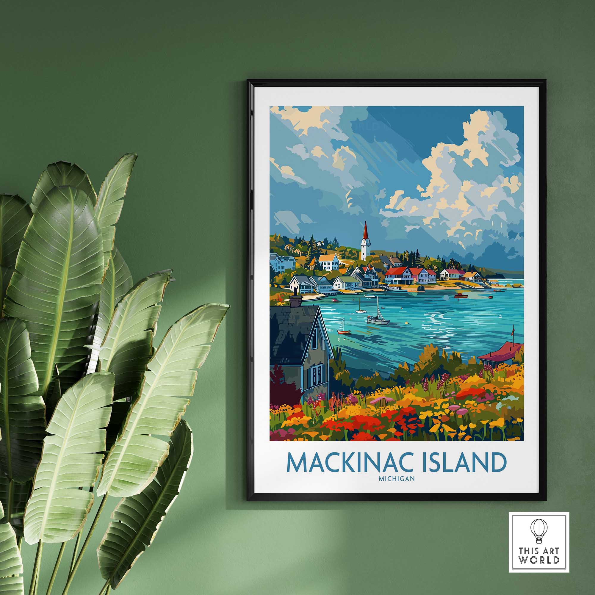 Mackinac Island Wall Art Print-This Art World