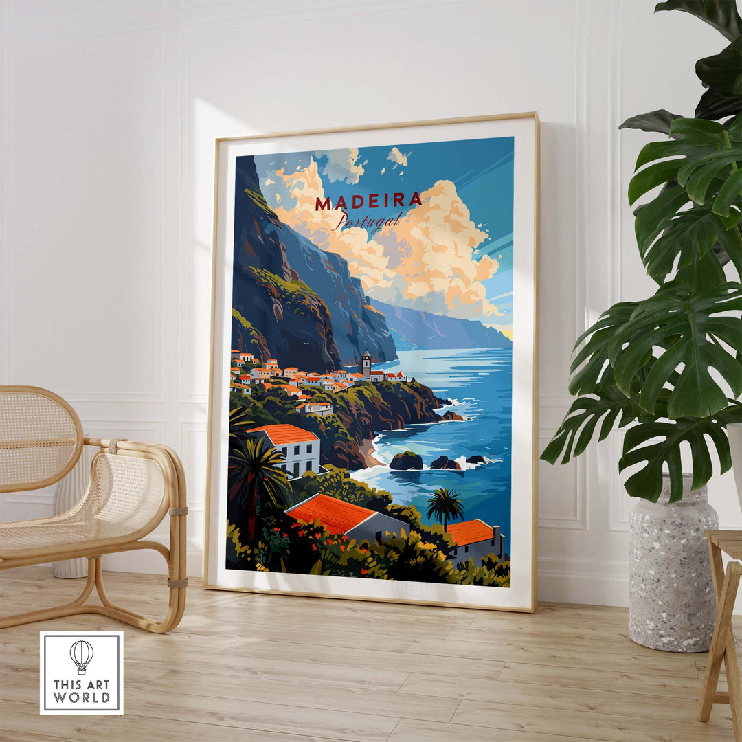 Madeira Poster part of our best collection or travel posters and prints - ThisArtWorld