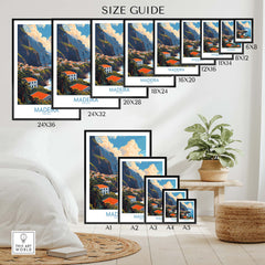 Madeira Print part of our best collection or travel posters and prints - ThisArtWorld