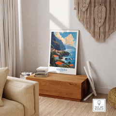 Madeira Print part of our best collection or travel posters and prints - ThisArtWorld