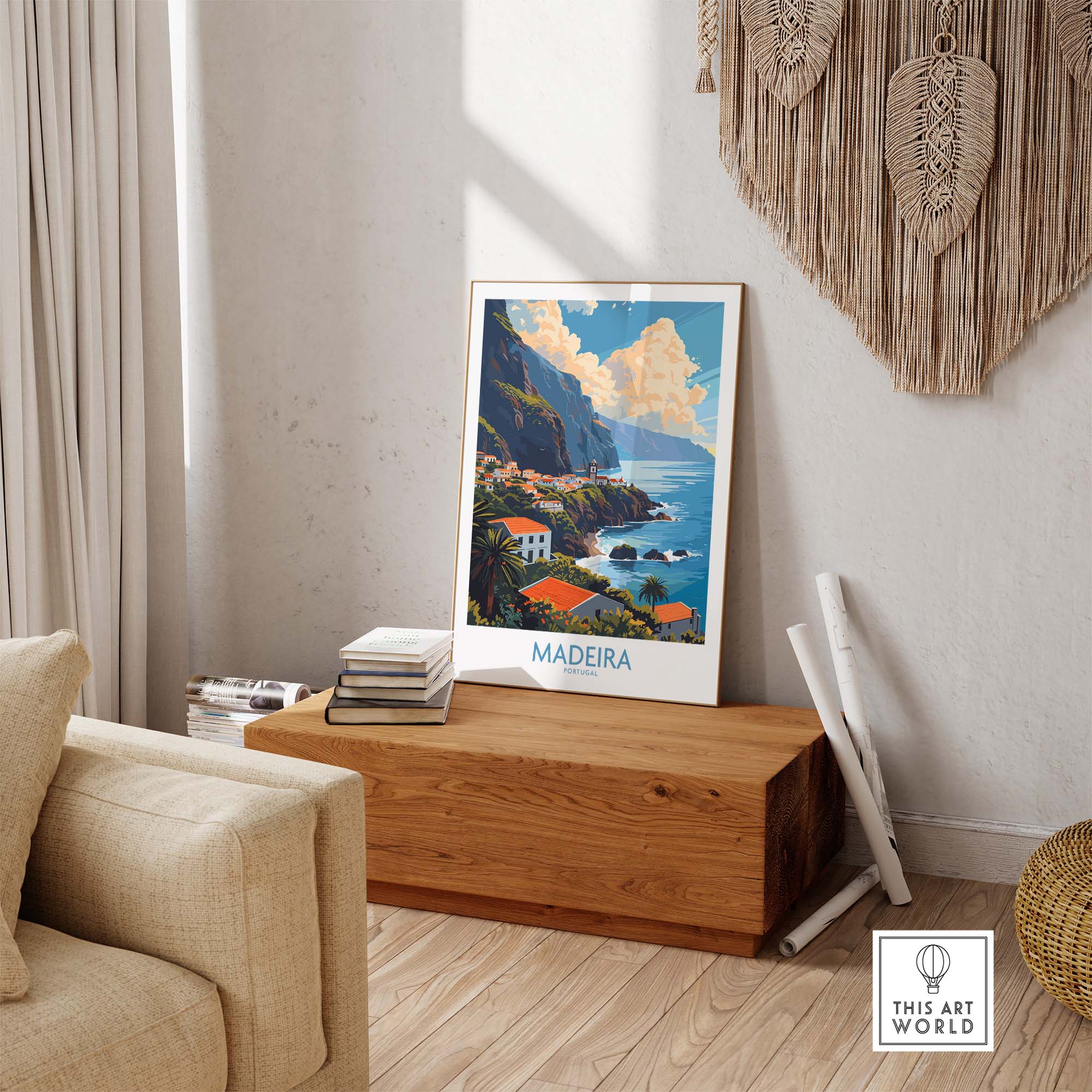 Madeira Print part of our best collection or travel posters and prints - ThisArtWorld