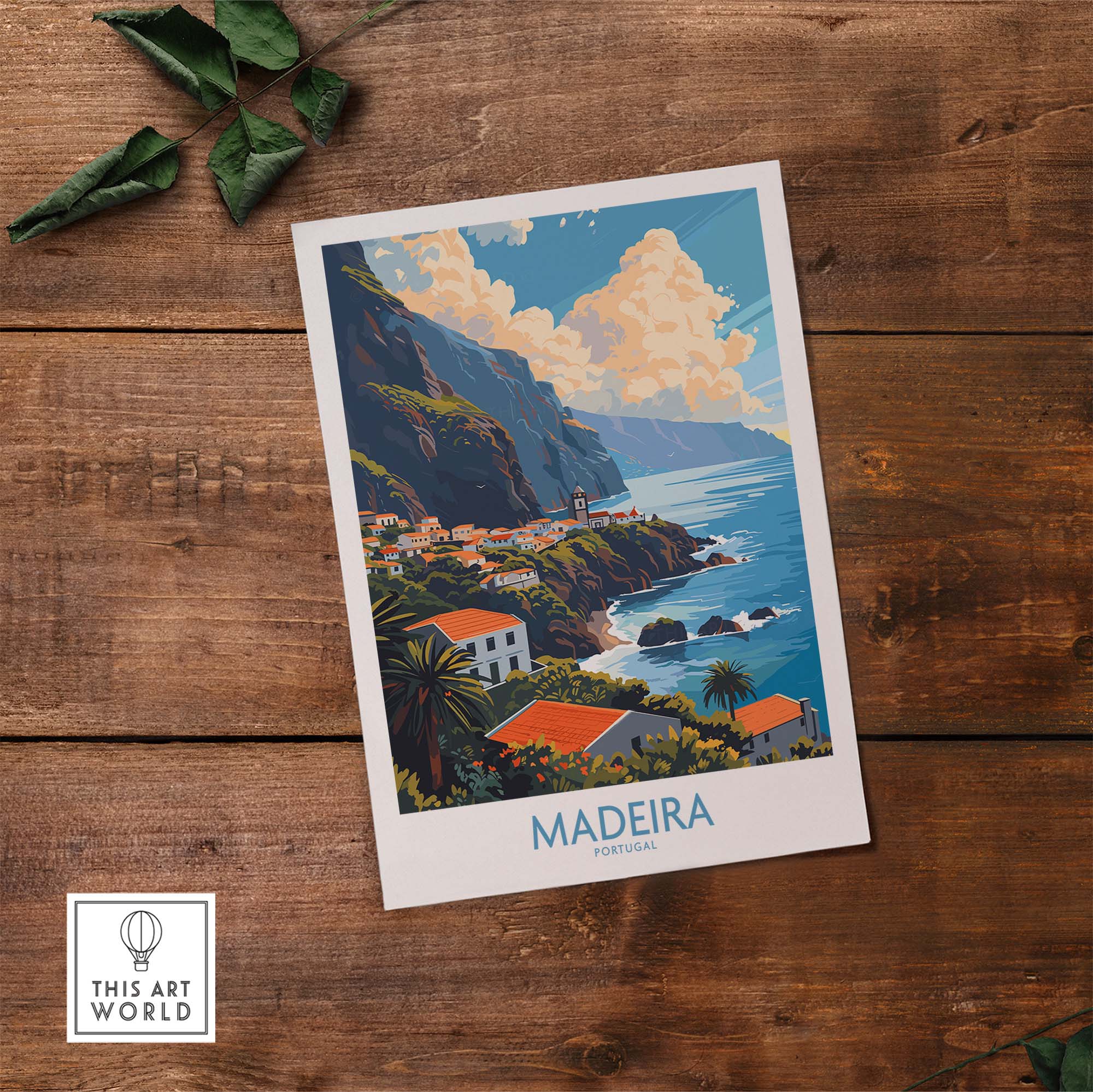 Madeira Print part of our best collection or travel posters and prints - ThisArtWorld
