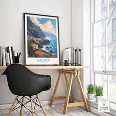 Madeira Print part of our best collection or travel posters and prints - ThisArtWorld