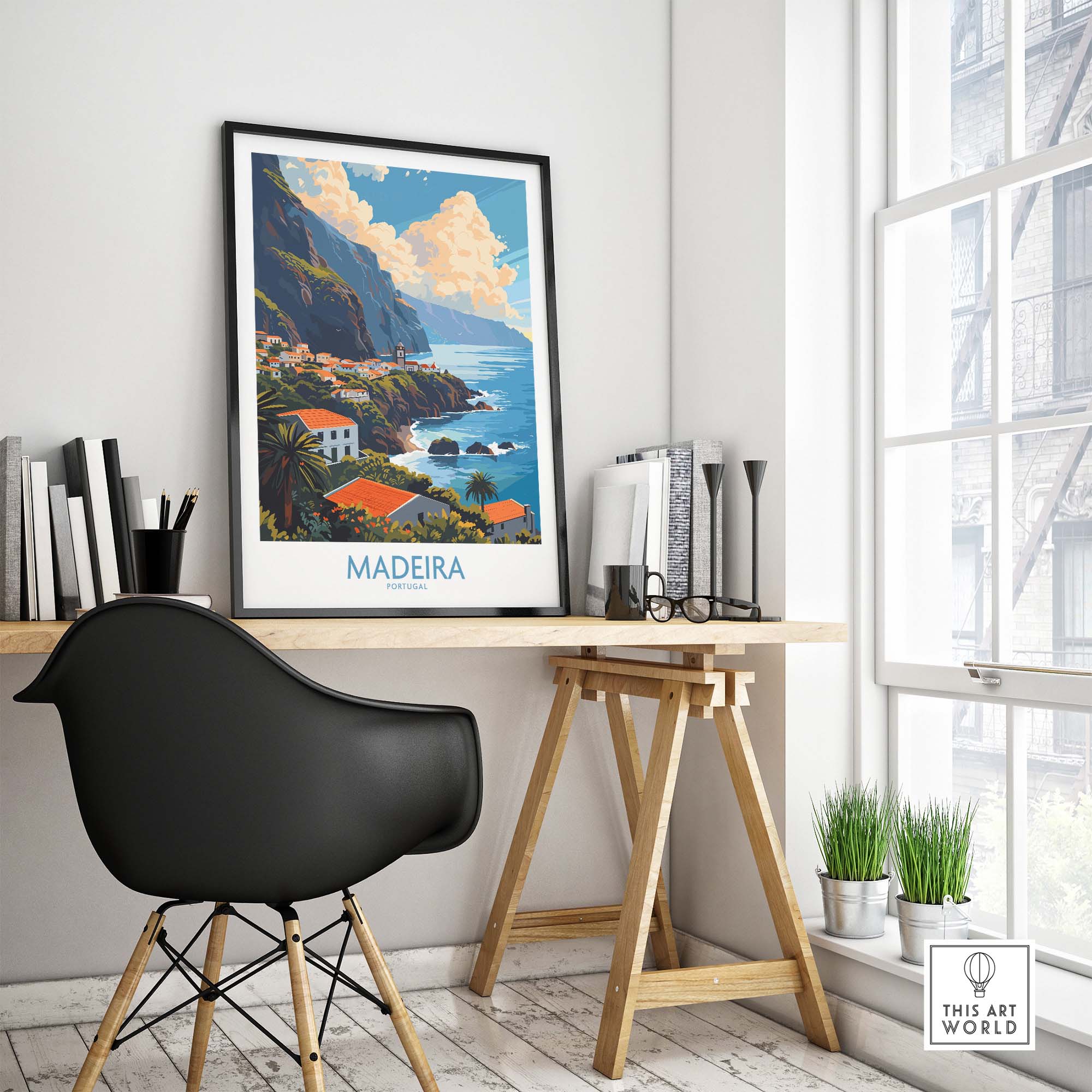 Madeira Print part of our best collection or travel posters and prints - ThisArtWorld