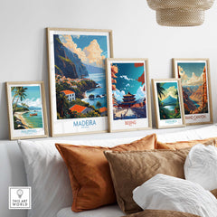 Madeira Print part of our best collection or travel posters and prints - ThisArtWorld