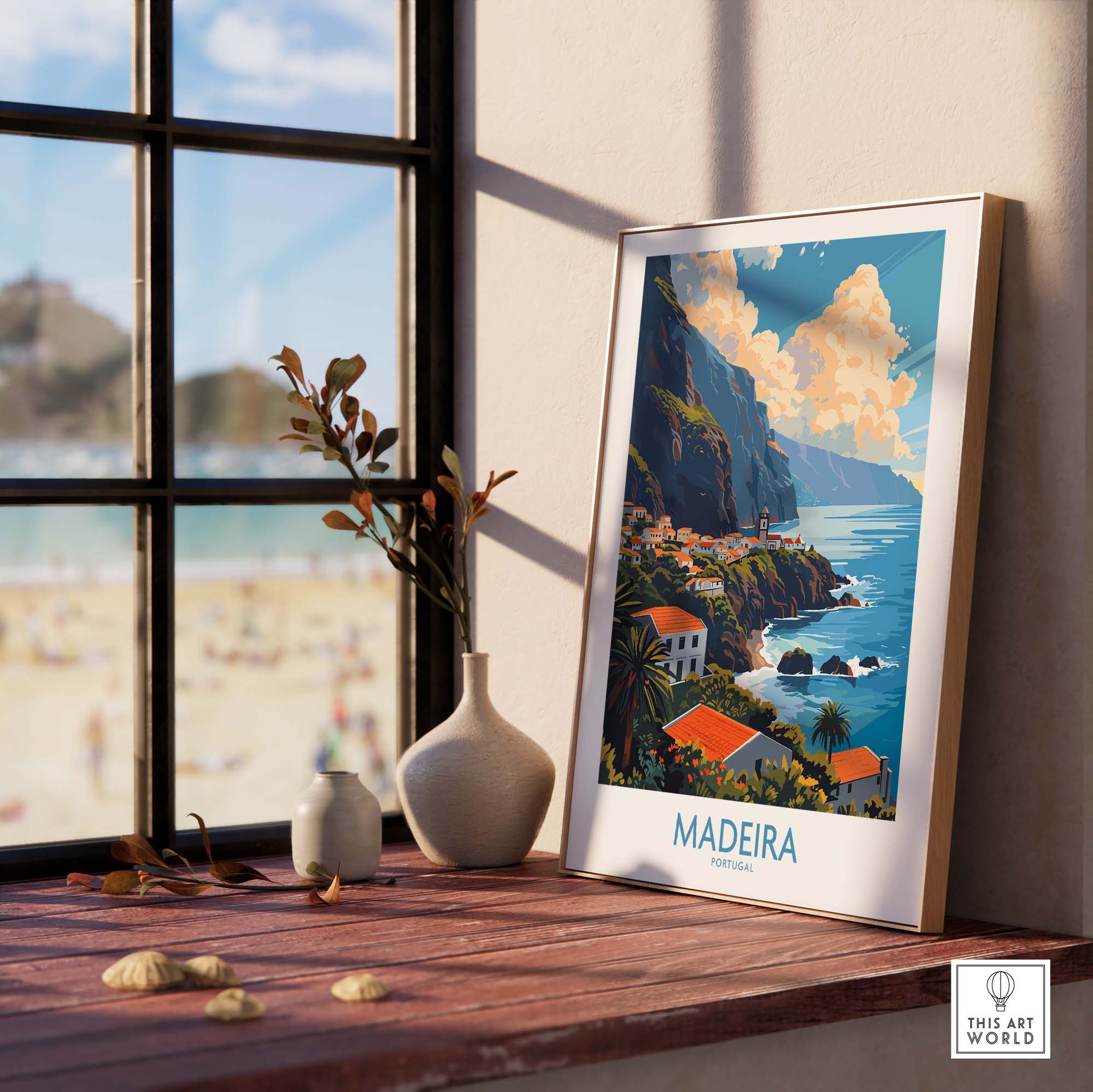 Madeira Print part of our best collection or travel posters and prints - ThisArtWorld