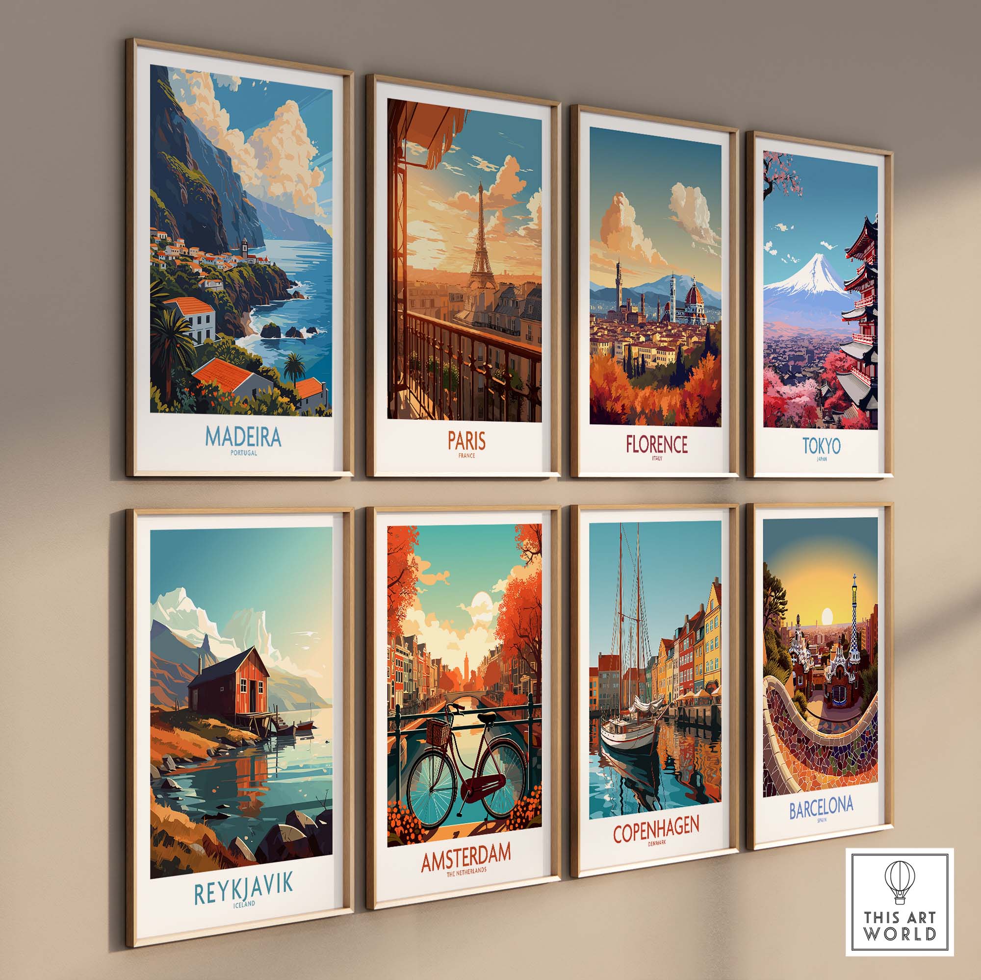 Madeira Print part of our best collection or travel posters and prints - ThisArtWorld