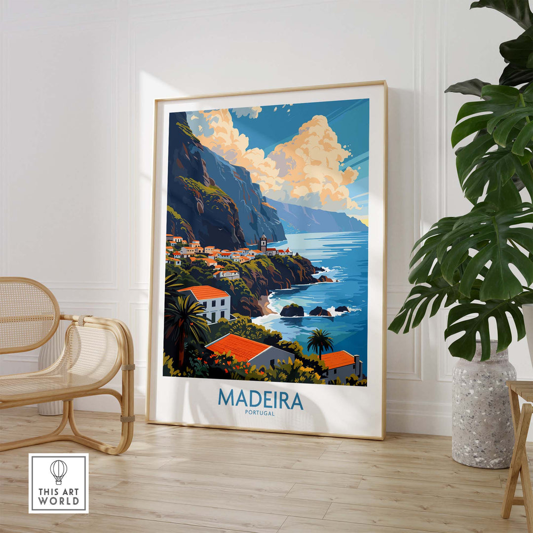 Madeira Print part of our best collection or travel posters and prints - ThisArtWorld