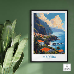 Madeira Print part of our best collection or travel posters and prints - ThisArtWorld