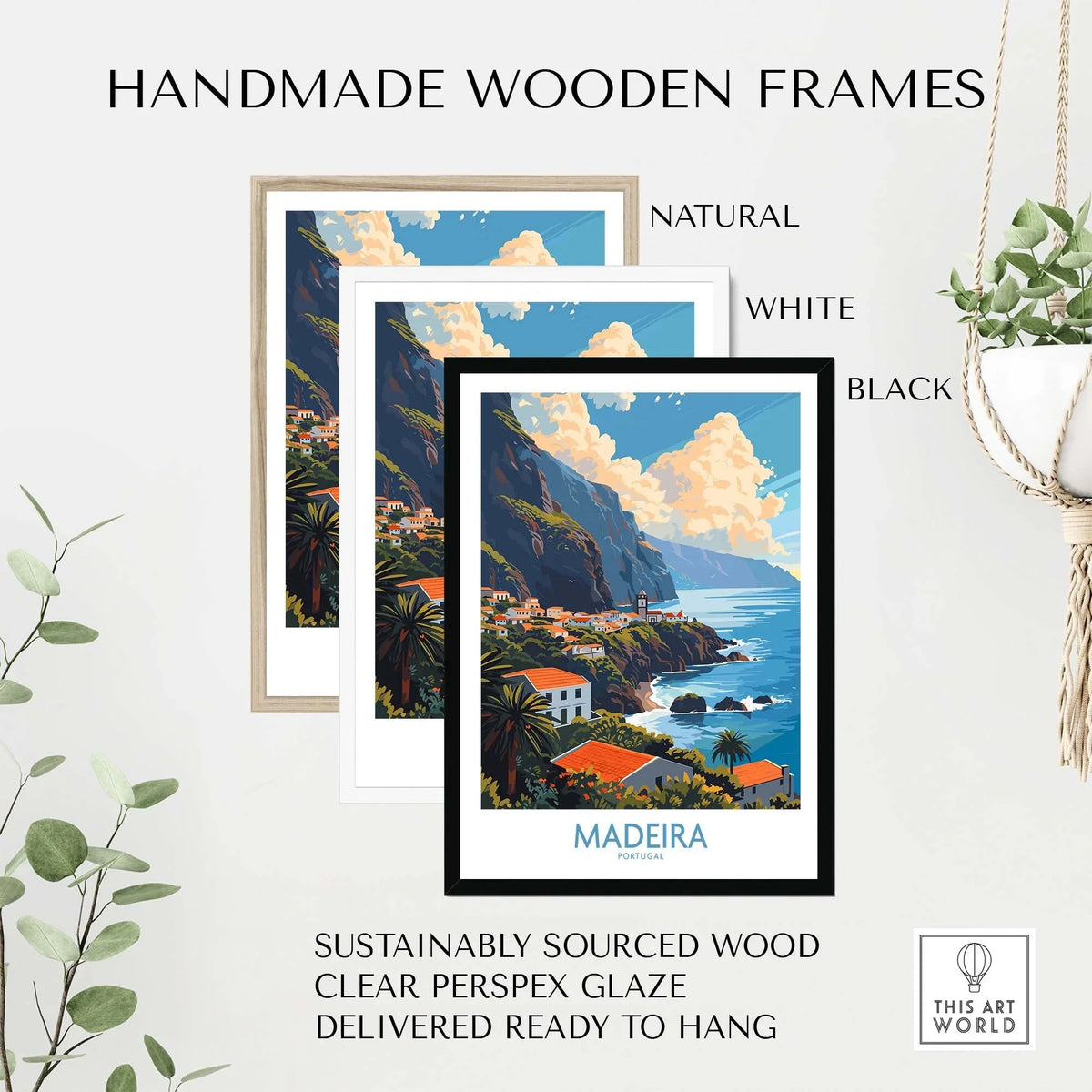 Madeira Print part of our best collection or travel posters and prints - ThisArtWorld