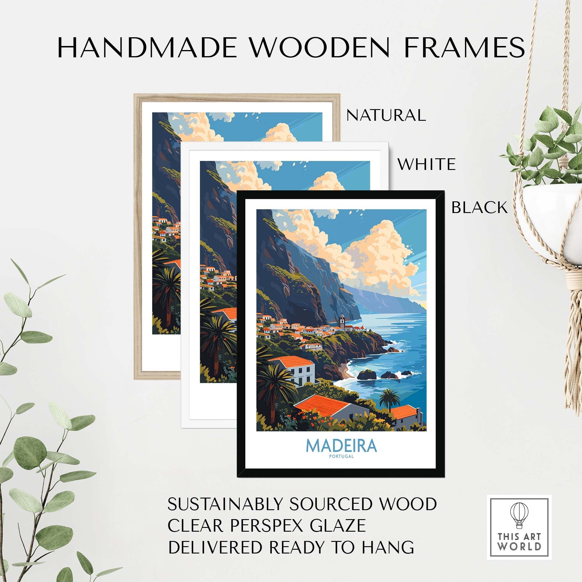 Madeira Print part of our best collection or travel posters and prints - ThisArtWorld