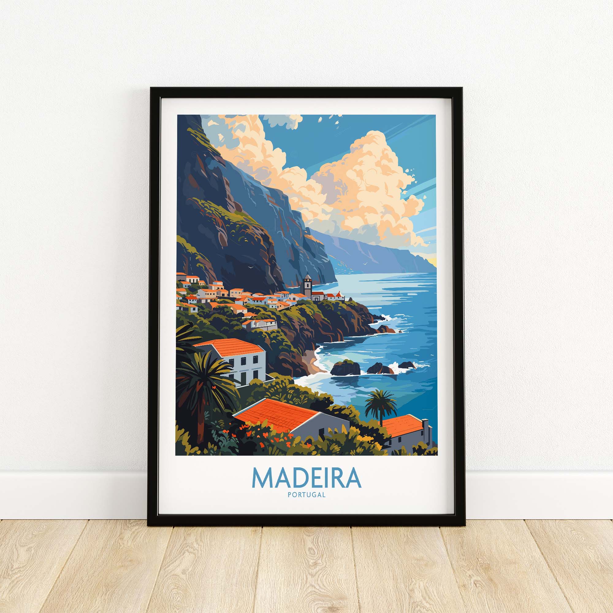 Madeira Print part of our best collection or travel posters and prints - ThisArtWorld