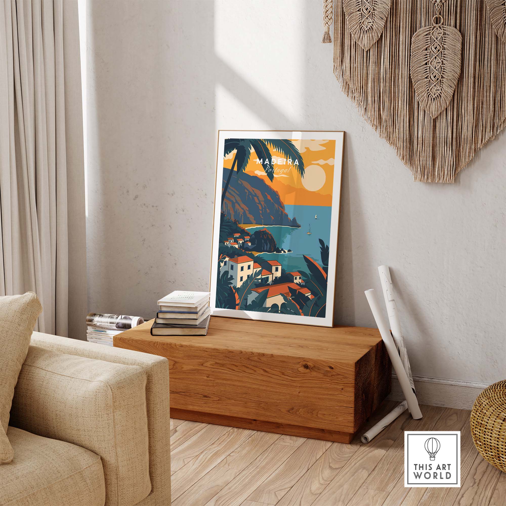 Madeira Travel Poster part of our best collection or travel posters and prints - ThisArtWorld