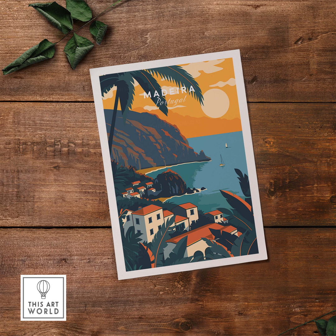 Madeira Travel Poster part of our best collection or travel posters and prints - ThisArtWorld