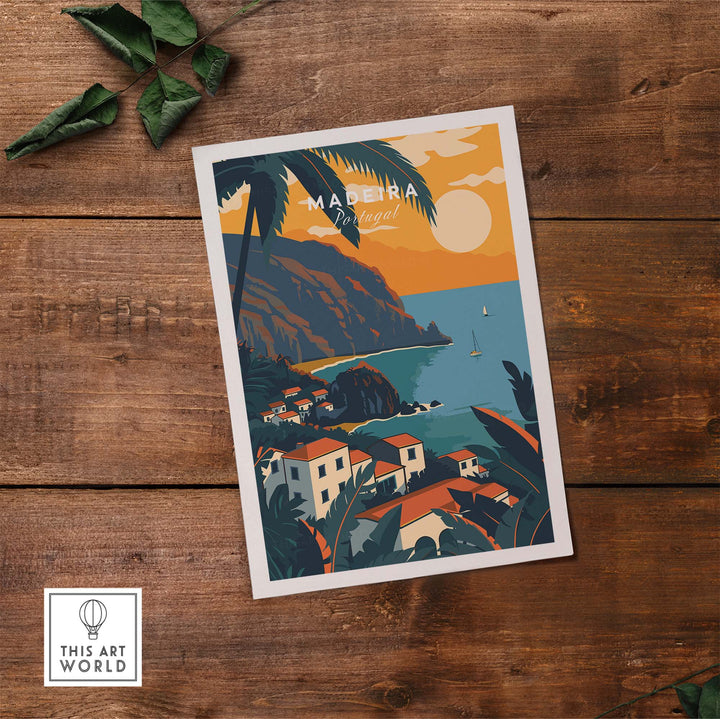 Madeira Travel Poster part of our best collection or travel posters and prints - ThisArtWorld