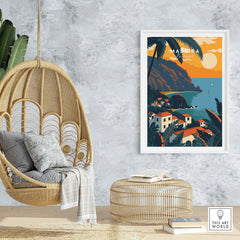 Madeira Travel Poster part of our best collection or travel posters and prints - ThisArtWorld