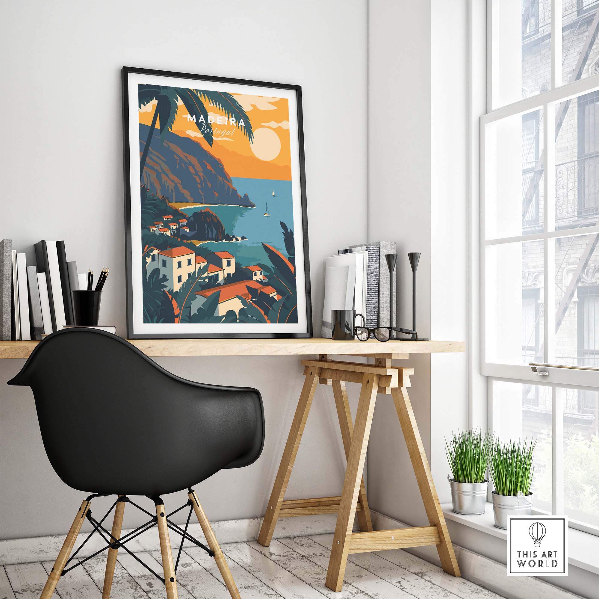 Madeira Travel Poster part of our best collection or travel posters and prints - ThisArtWorld