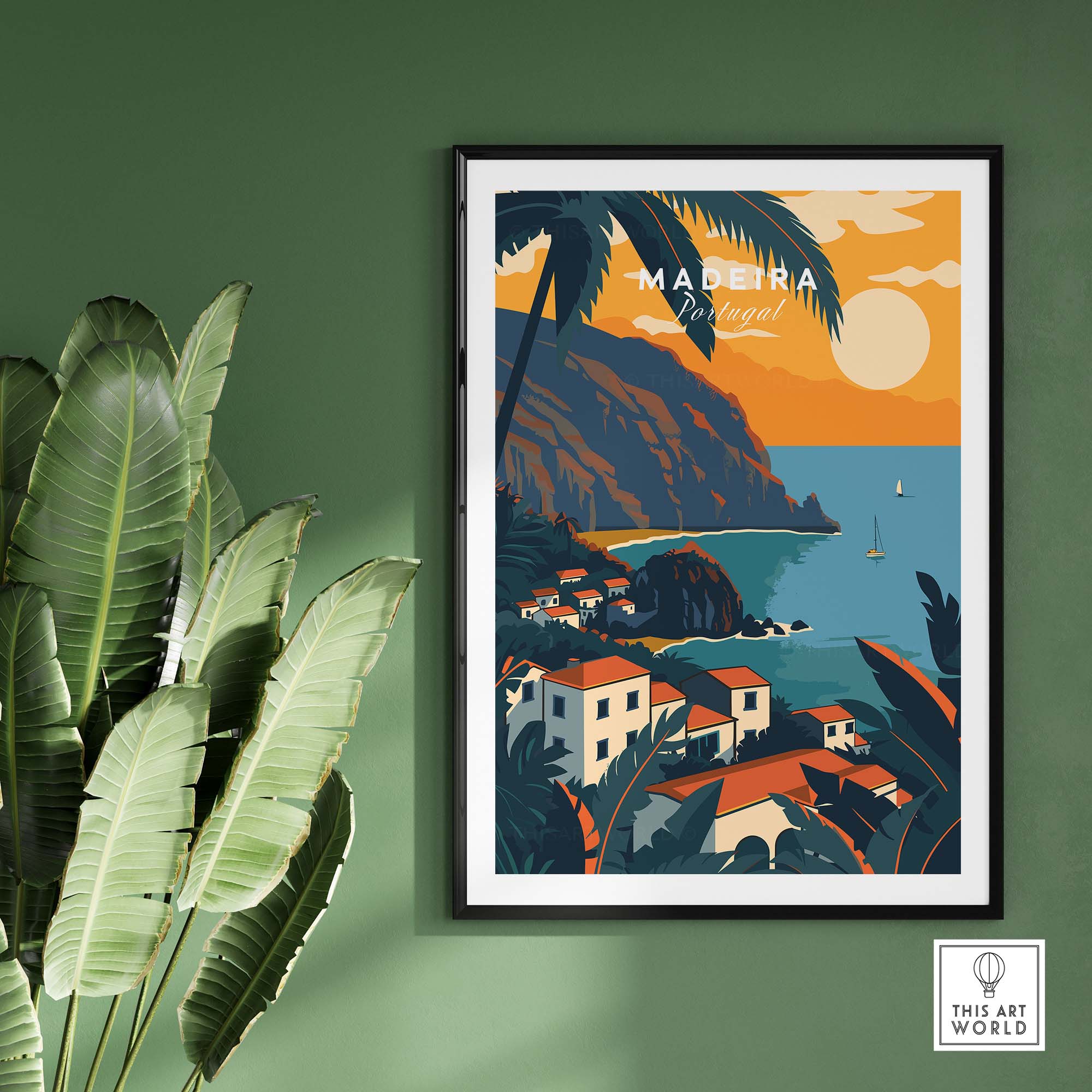 Madeira Travel Poster part of our best collection or travel posters and prints - ThisArtWorld