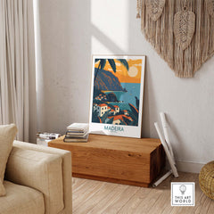 Madeira Wall Art Print part of our best collection or travel posters and prints - ThisArtWorld
