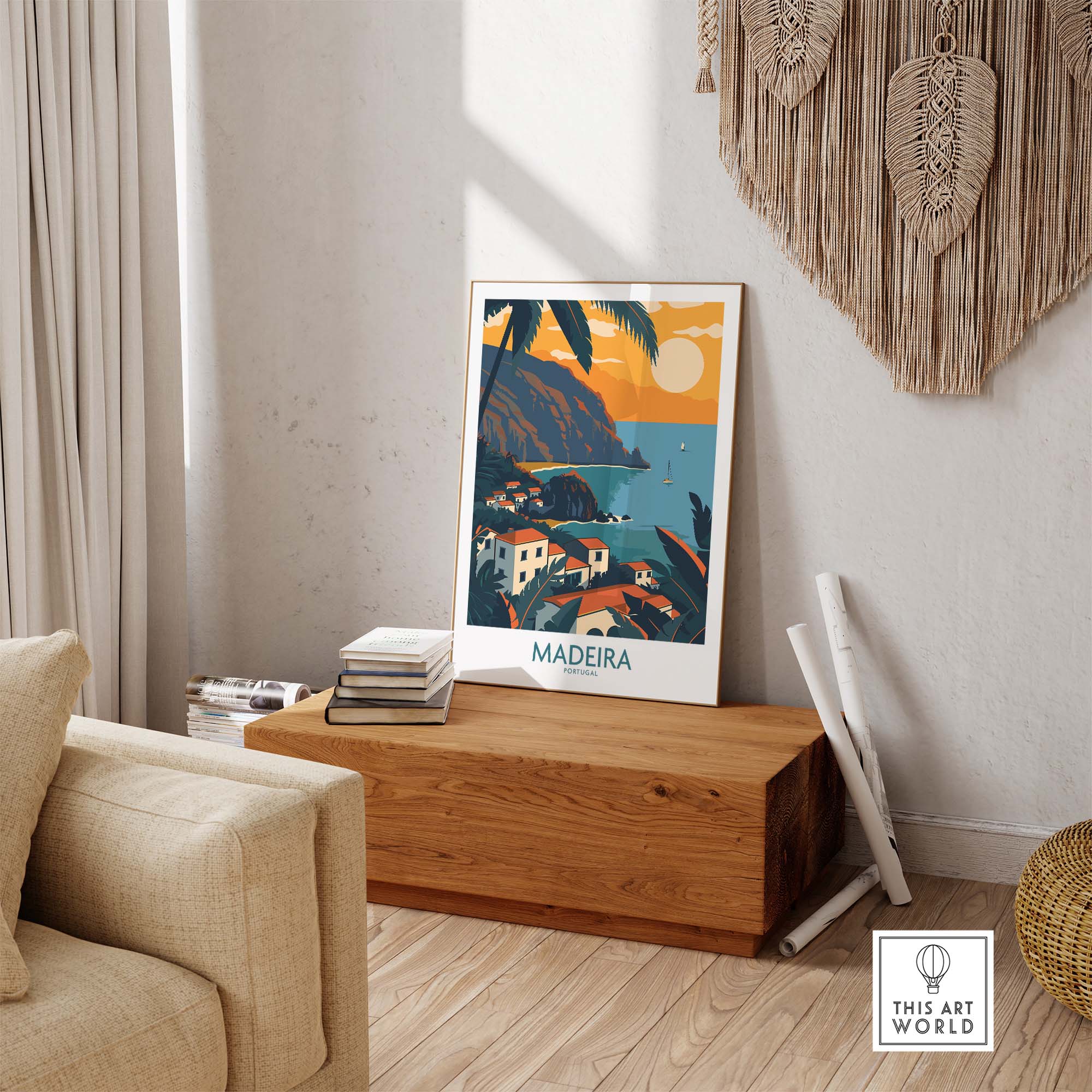 Madeira Wall Art Print part of our best collection or travel posters and prints - ThisArtWorld
