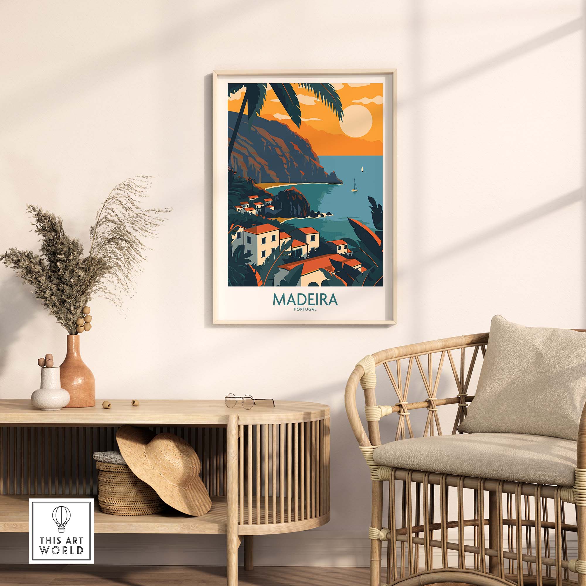 Madeira Wall Art Print part of our best collection or travel posters and prints - ThisArtWorld