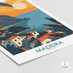 Madeira Wall Art Print part of our best collection or travel posters and prints - ThisArtWorld