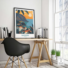 Madeira Wall Art Print part of our best collection or travel posters and prints - ThisArtWorld