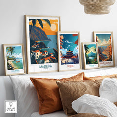 Madeira Wall Art Print part of our best collection or travel posters and prints - ThisArtWorld
