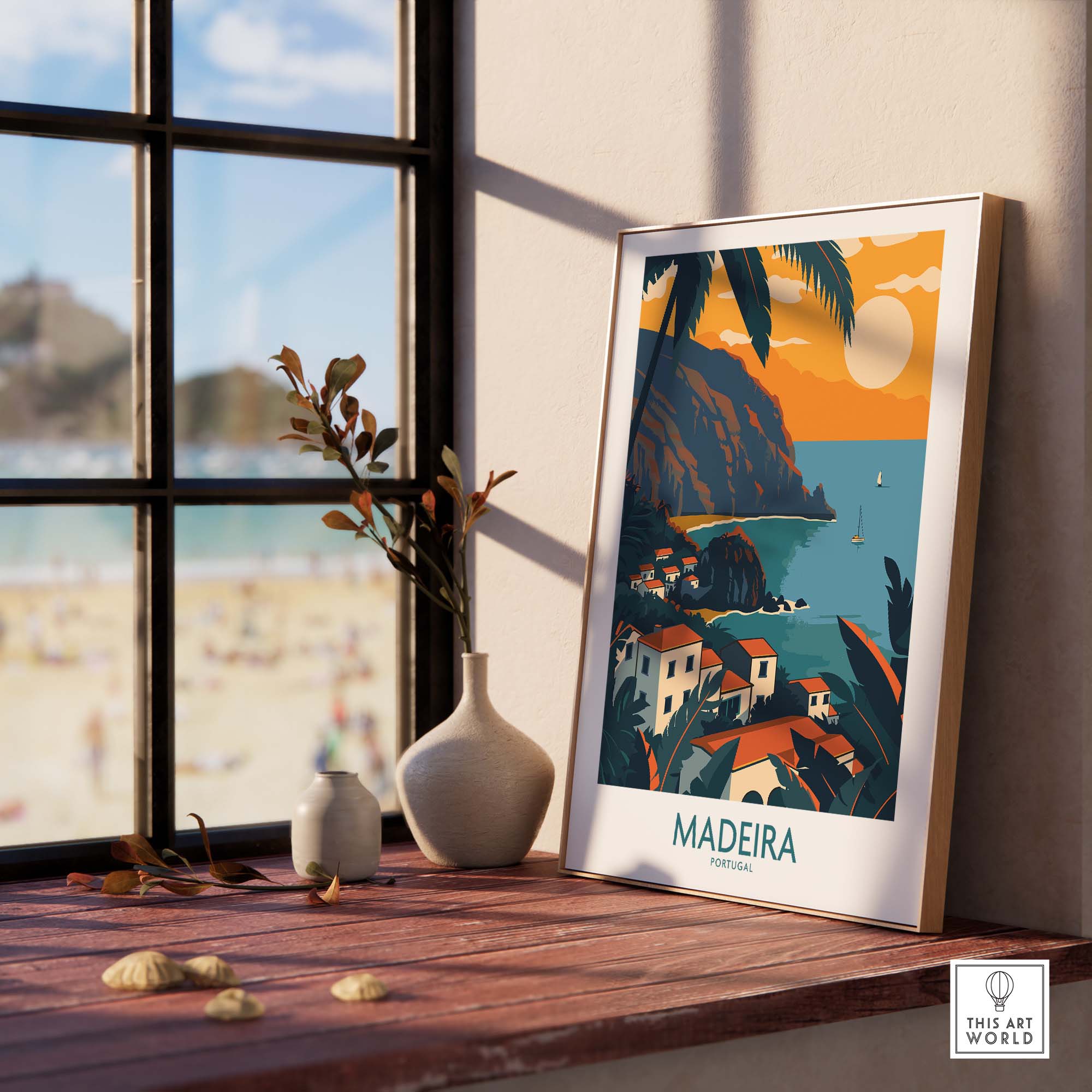 Madeira Wall Art Print part of our best collection or travel posters and prints - ThisArtWorld
