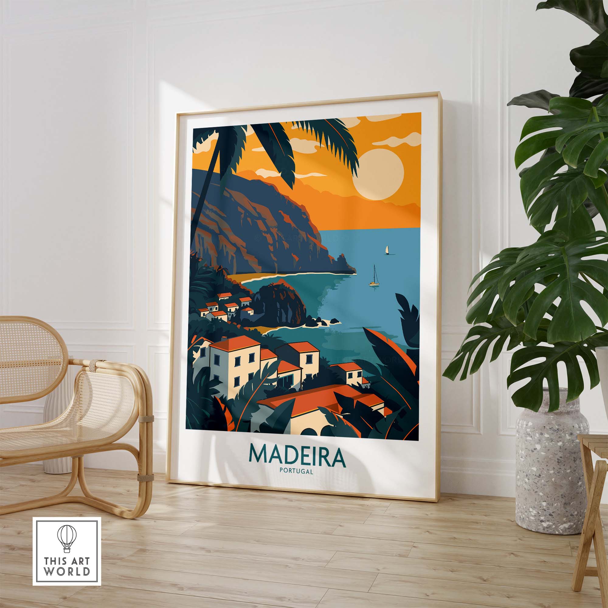 Madeira Wall Art Print part of our best collection or travel posters and prints - ThisArtWorld